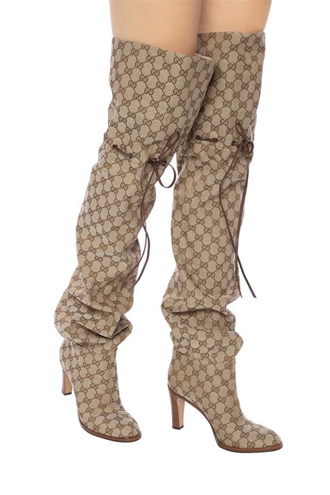 boots for women gucci|thigh high Gucci boots.